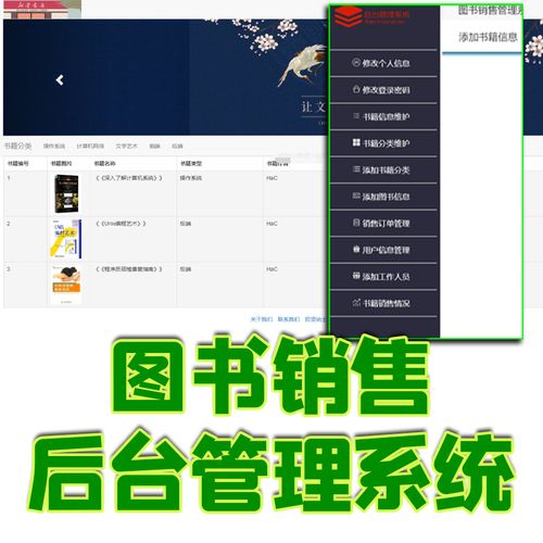 java图书销售后台管理系统jsp网上书店书籍网页购物web源码mysql